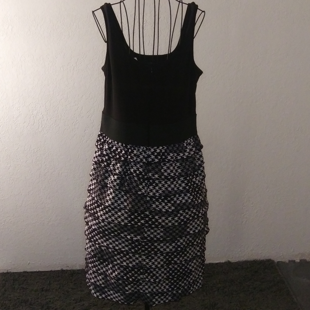 MSK Black and White Party Dress